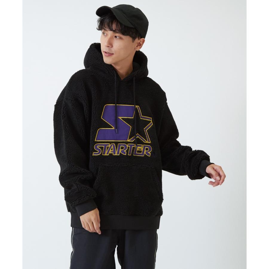 STARTER BLACK LABEL スターターブラックレーベル ボアパーカー メンズ もこもこ 厚手 プルオーバー ゆったり 大きいサイズ オーバーサイズ | improves | 07
