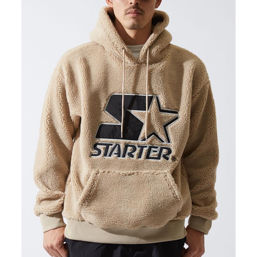 STARTER BLACK LABEL スターターブラックレーベル ボアパーカー メンズ もこもこ 厚手 プルオーバー ゆったり 大きいサイズ オーバーサイズ | improves | 08
