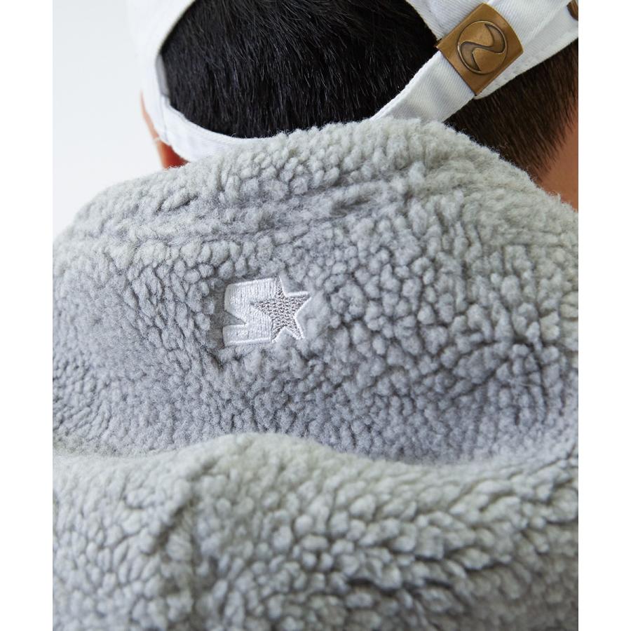 STARTER BLACK LABEL スターターブラックレーベル ボアパーカー メンズ もこもこ 厚手 プルオーバー ゆったり 大きいサイズ オーバーサイズ | improves | 10