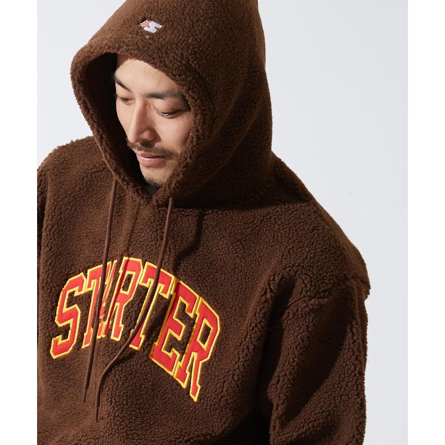 STARTER BLACK LABEL スターターブラックレーベル ボアパーカー メンズ もこもこ 厚手 プルオーバー ゆったり 大きいサイズ オーバーサイズ | improves | 02