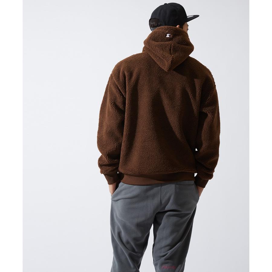 STARTER BLACK LABEL スターターブラックレーベル ボアパーカー メンズ もこもこ 厚手 プルオーバー ゆったり 大きいサイズ オーバーサイズ | improves | 03