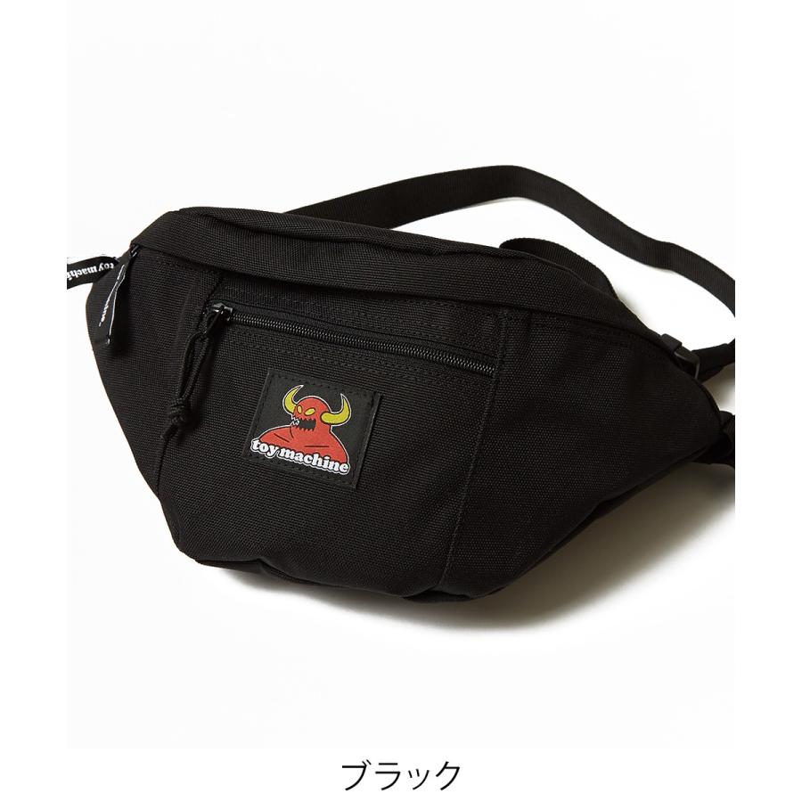 TOY MACHINE トイマシーン ウエストポーチ メンズ おしゃれ 迷彩柄 カモフラ柄 カモフラージュ 黒 鞄 カバン ポーチ ウエストバッグ ボディーバッグ ブランド | improves | 01