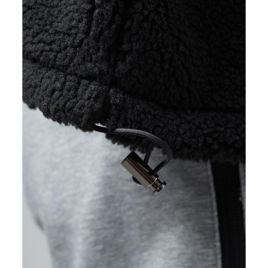 STARTER BLACK LABEL スターターブラックレーベル ボアパーカー メンズ ハーフジップ 長袖 もこもこ ビッグシルエット 大きいサイズ プルオーバー ブランド | improves | 18