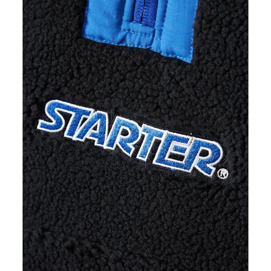 STARTER BLACK LABEL スターターブラックレーベル ボアジャケット メンズ スタンドカラー ハーフジップ もこもこ ビッグシルエット 大きいサイズ ブランド | improves | 15