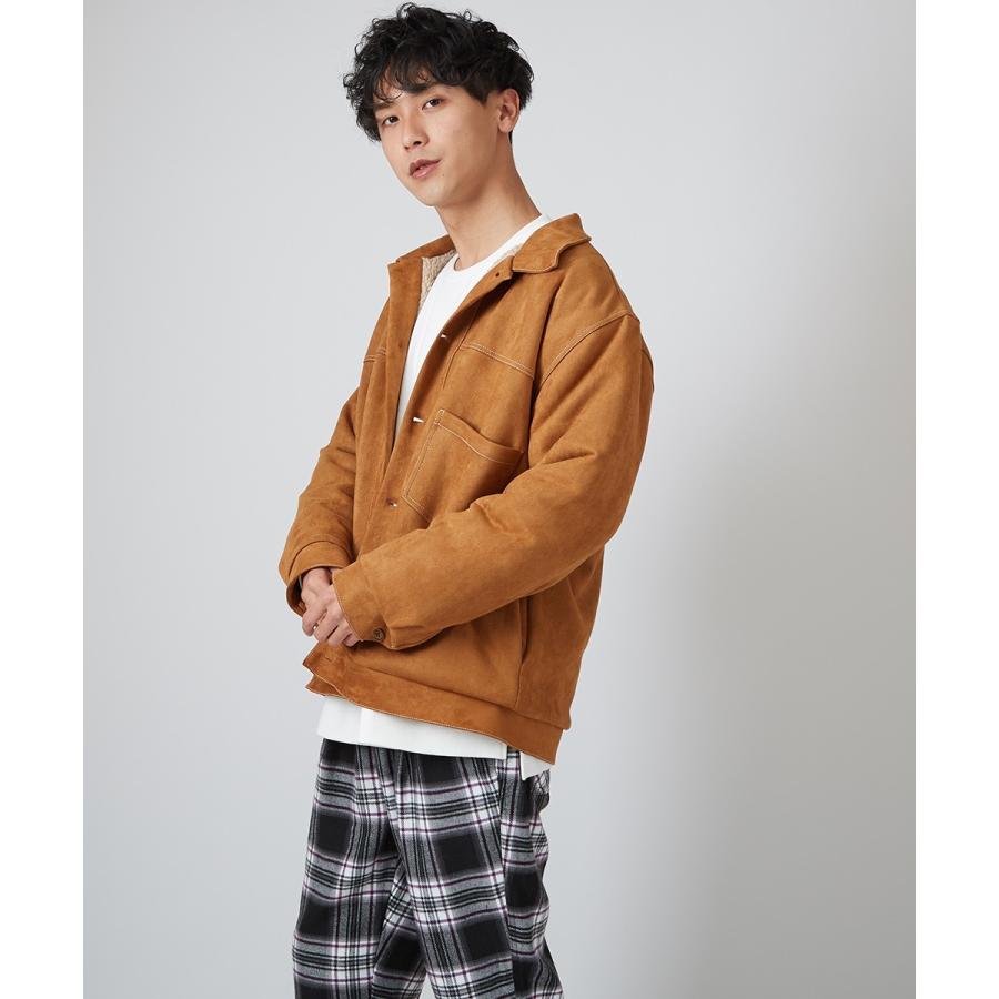 improves スエード ジャケット メンズ スウェード 裏ボア ゆったり