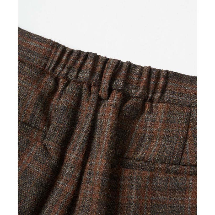 ウールパンツ メンズ ワイドパンツ チェックパンツ スラックス チェック柄 ワイドシルエット 大きいサイズ あったかパンツ 暖かい improves | improves | 13