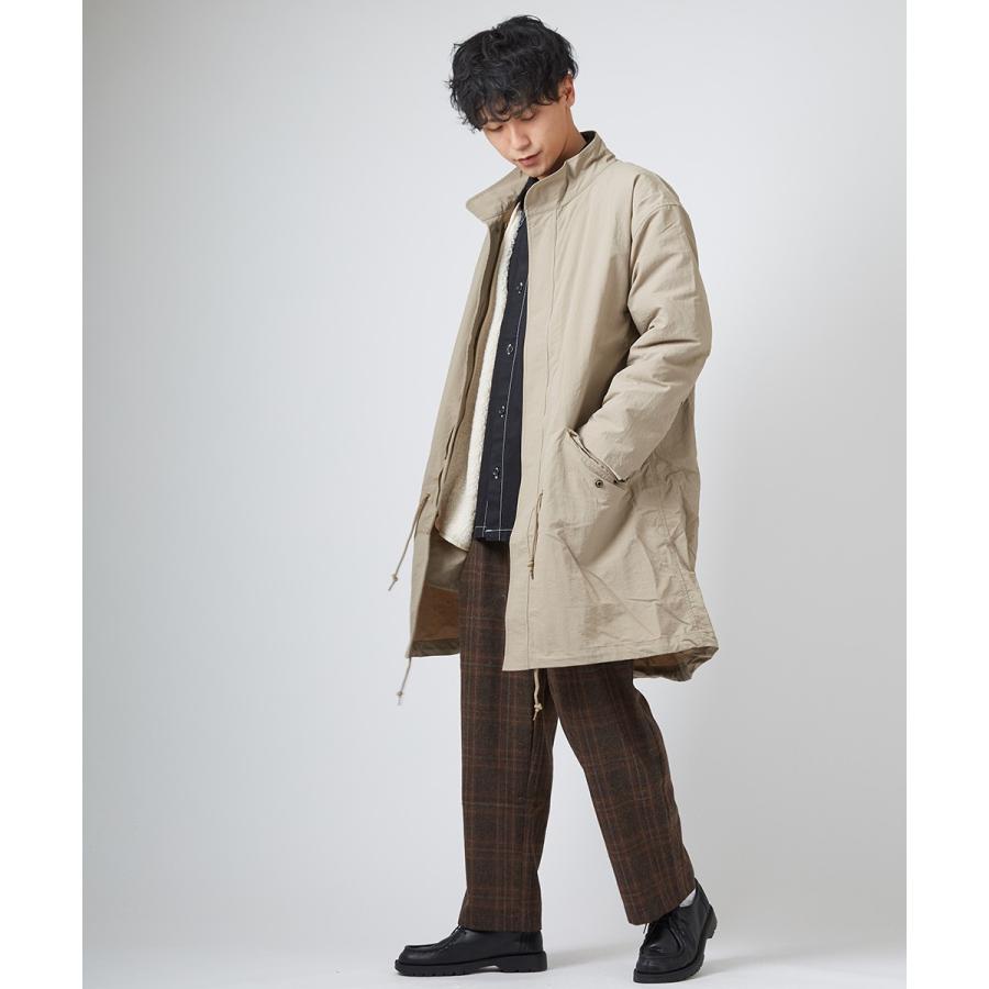 ウールパンツ メンズ ワイドパンツ チェックパンツ スラックス チェック柄 ワイドシルエット 大きいサイズ あったかパンツ 暖かい improves | improves | 06