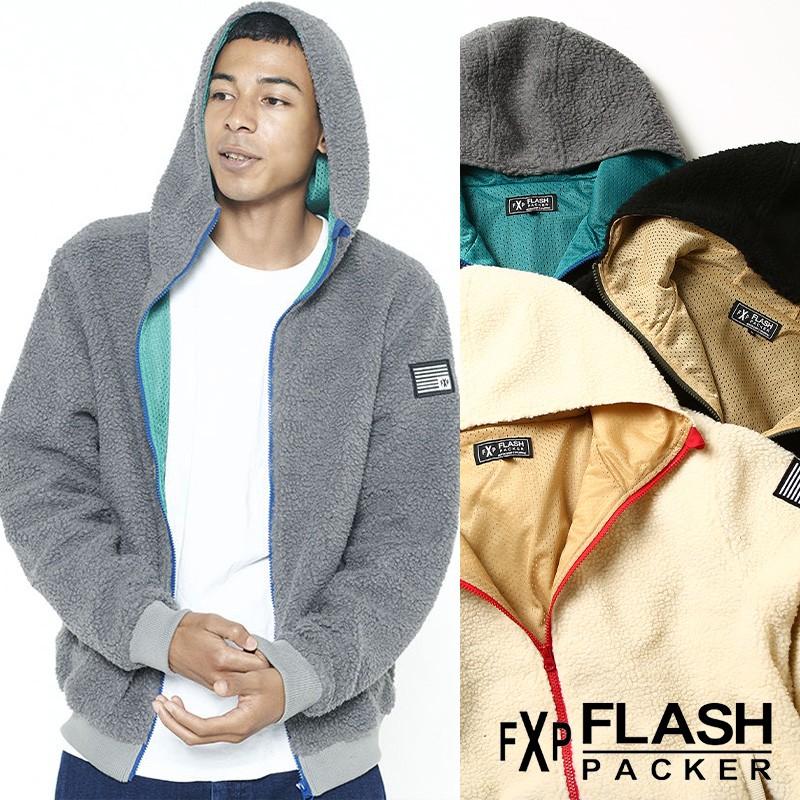 improves FLASH PACKER フラッシュパッカー ボアパーカー メンズ