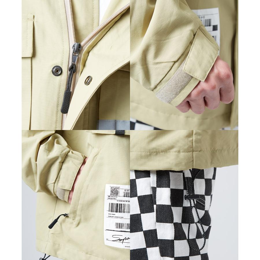 Sequence B ONE SOUL マウンテンパーカー メンズ プリント ポケット ファスナー ZIP マンパ ゆったり 大きいサイズ ドロップショルダー アウター ジャケット |  | 21