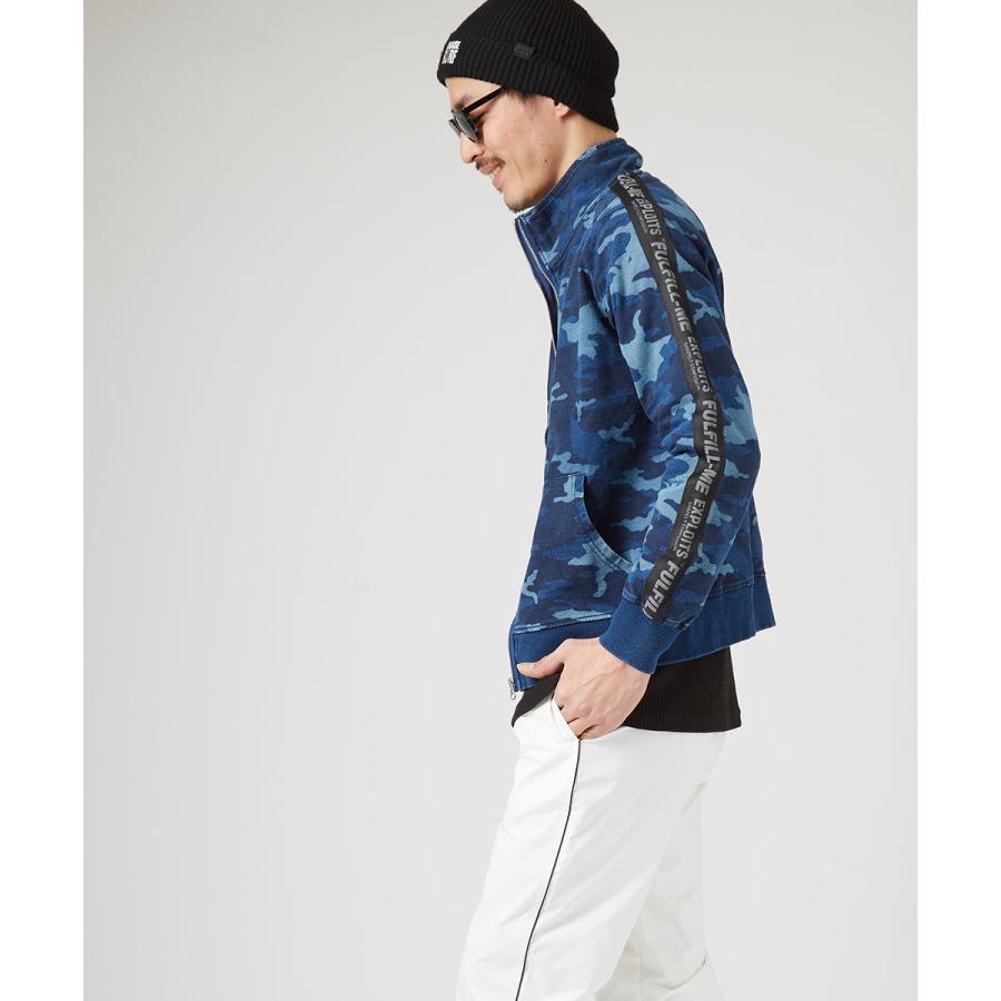 ジャージ　トラックジャケット　セットアップ　紺　ネイビー　カモフラ　迷彩　大きめ ジャージ トラックジャケット セットアップ 紺 ネイビー