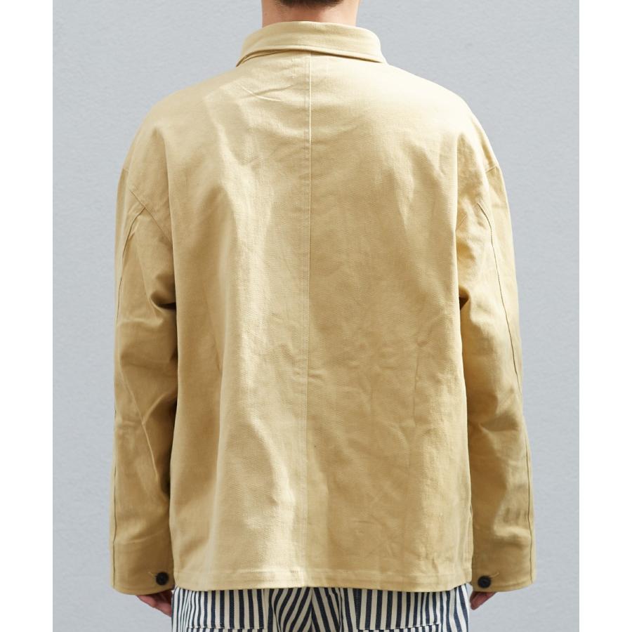 Revo. レヴォ カバーオール メンズ デニムジャケット Gジャン ミリタリージャケット ワークジャケット ルーズ ドロップショルダー 春 | Revo. | 15