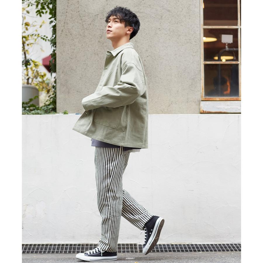 Revo. レヴォ カバーオール メンズ デニムジャケット Gジャン ミリタリージャケット ワークジャケット ルーズ ドロップショルダー 春 | Revo. | 03