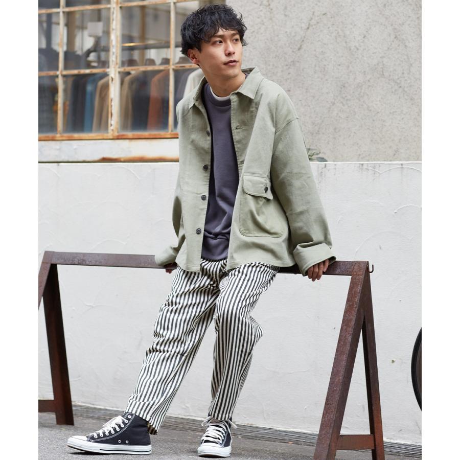 Revo. レヴォ カバーオール メンズ デニムジャケット Gジャン ミリタリージャケット ワークジャケット ルーズ ドロップショルダー 春 | Revo. | 04