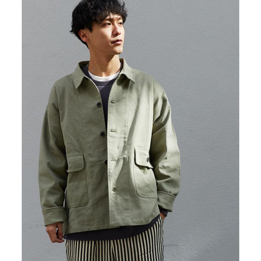 Revo. レヴォ カバーオール メンズ デニムジャケット Gジャン ミリタリージャケット ワークジャケット ルーズ ドロップショルダー 春 | Revo. | 05