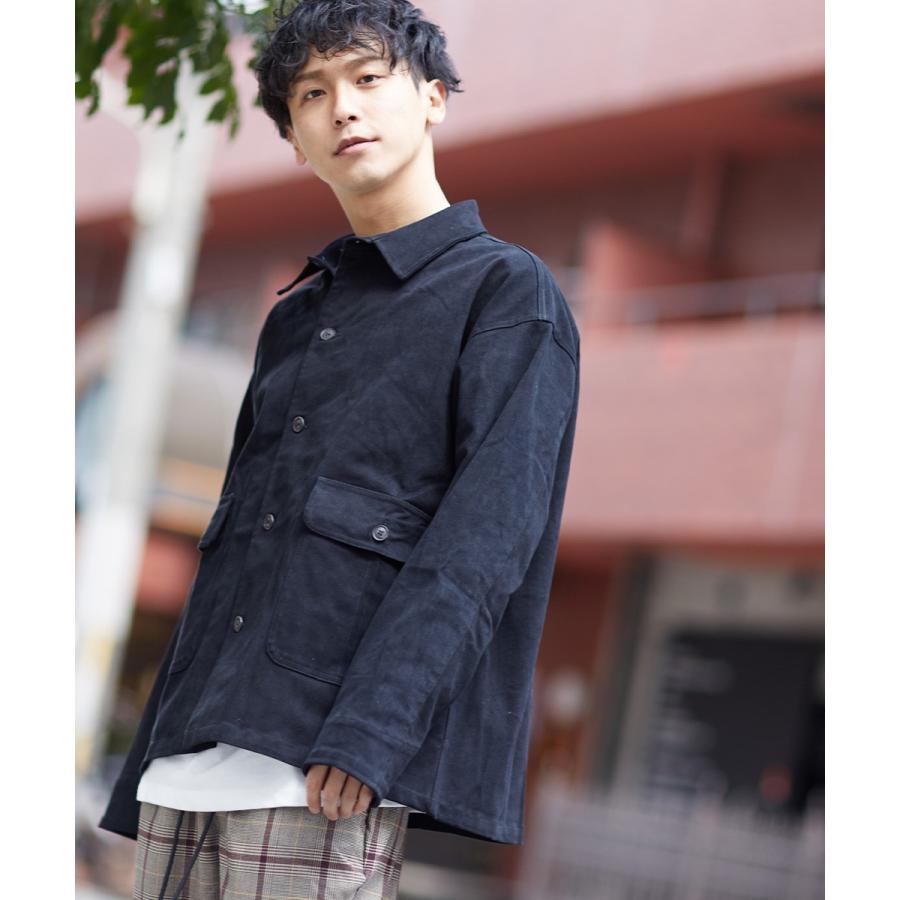 Revo. レヴォ カバーオール メンズ デニムジャケット Gジャン ミリタリージャケット ワークジャケット ルーズ ドロップショルダー 春 | Revo. | 09