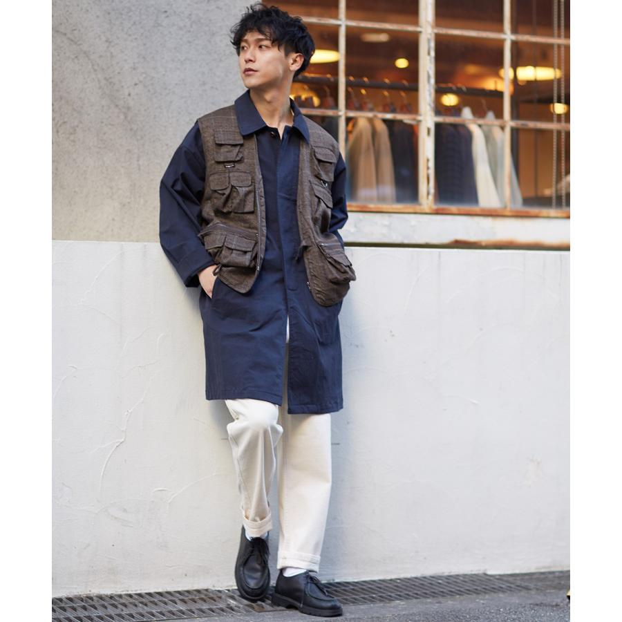 Revo. レヴォ ミリタリーベスト メンズ ツールベスト フィッシャーベスト トラベル グレンチェック 総柄 シャドーチェック ポケット モカ ブラック 春 | Revo. | 02