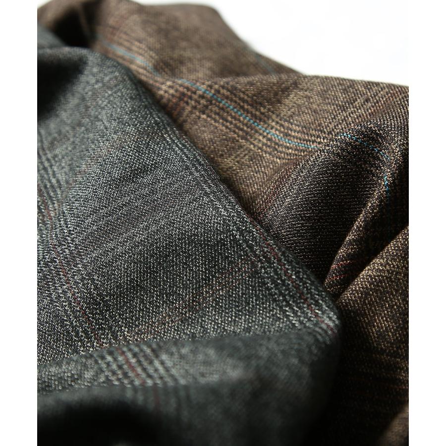 Revo. レヴォ ミリタリーベスト メンズ ツールベスト フィッシャーベスト トラベル グレンチェック 総柄 シャドーチェック ポケット モカ ブラック 春 | Revo. | 09