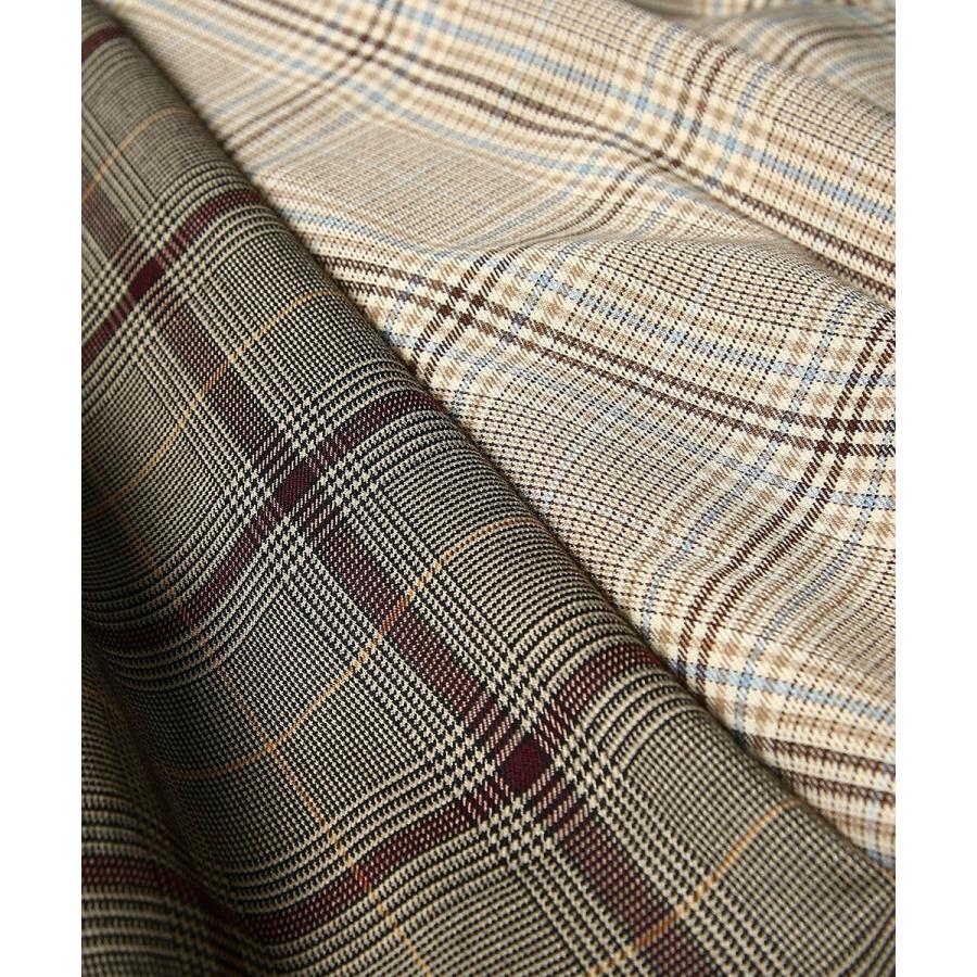 Revo. レヴォ ステンカラーコート メンズ ロングコート スプリングコート チェスターコート アウター チェック柄 ビッグシルエット オーバーサイズ 春 | Revo. | 13