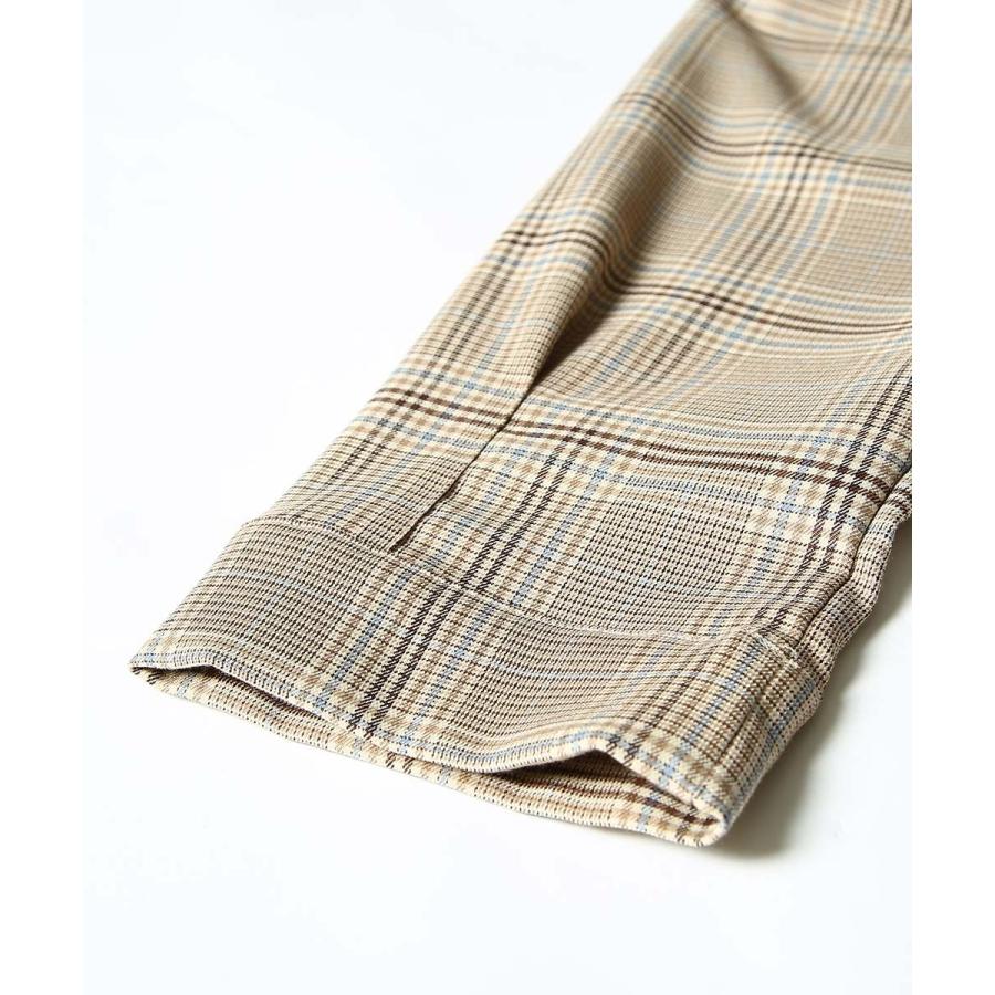 Revo. レヴォ ステンカラーコート メンズ ロングコート スプリングコート チェスターコート アウター チェック柄 ビッグシルエット オーバーサイズ 春 | Revo. | 17