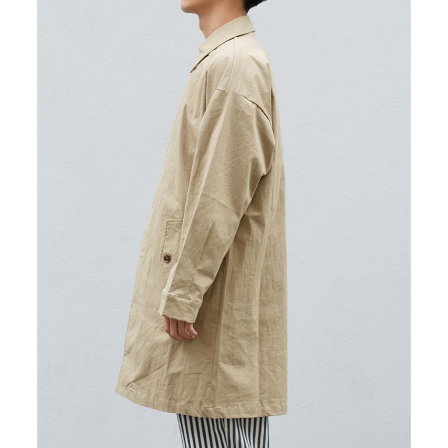 Revo. レヴォ ステンカラーコート メンズ ロングコート スプリングコート チェスターコート アウター ツイル ビッグシルエット オーバーサイズ 春 | Revo. | 11