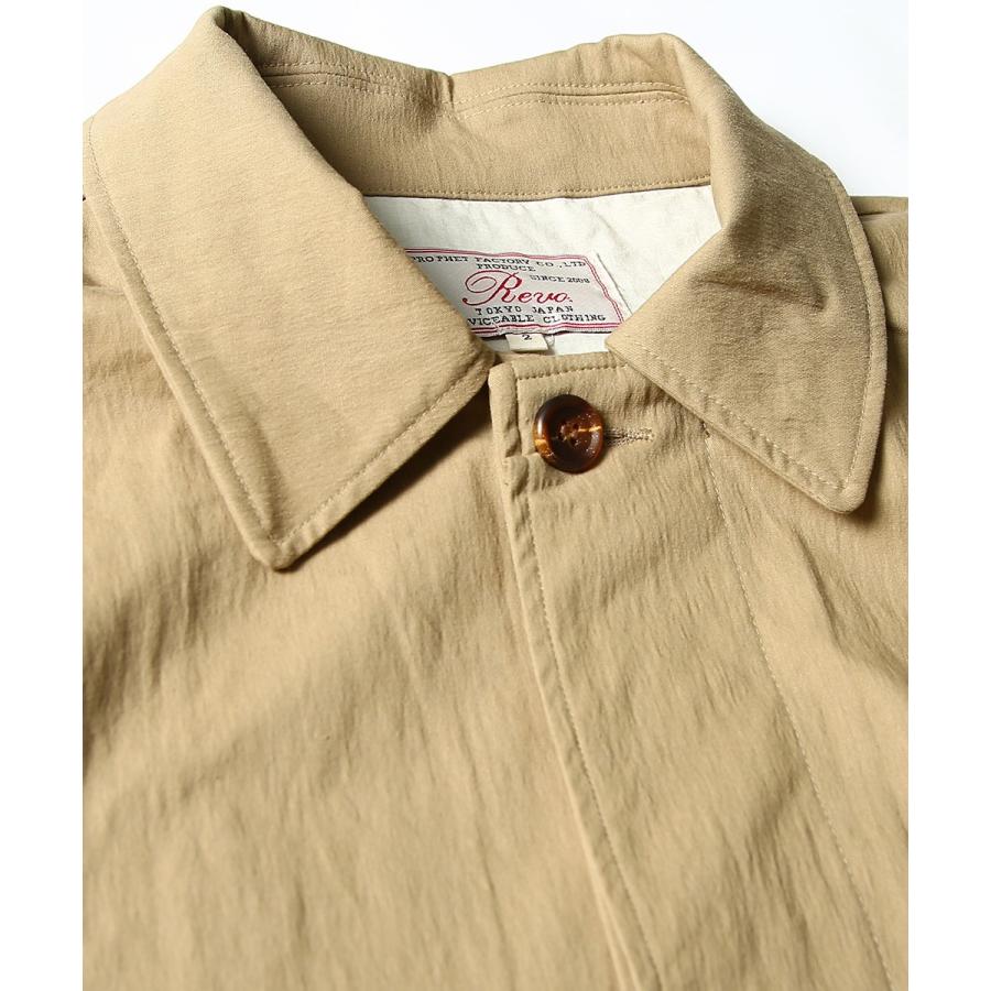 Revo. レヴォ ステンカラーコート メンズ ロングコート スプリングコート チェスターコート アウター ツイル ビッグシルエット オーバーサイズ 春 | Revo. | 14