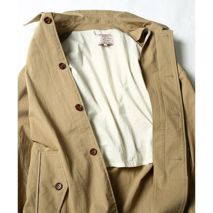 Revo. レヴォ ステンカラーコート メンズ ロングコート スプリングコート チェスターコート アウター ツイル ビッグシルエット オーバーサイズ 春 | Revo. | 18