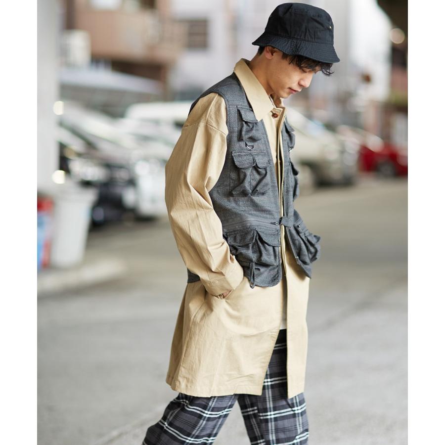 Revo. レヴォ ステンカラーコート メンズ ロングコート スプリングコート チェスターコート アウター ツイル ビッグシルエット オーバーサイズ 春 | Revo. | 06