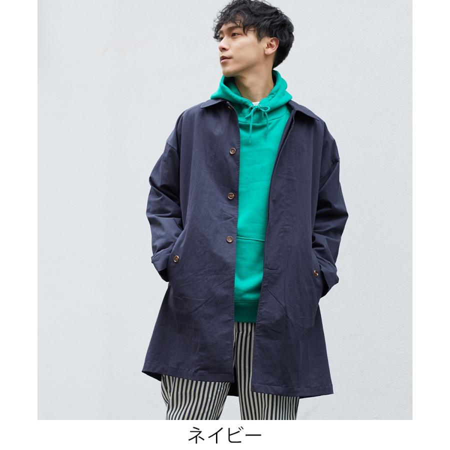 Revo. レヴォ ステンカラーコート メンズ ロングコート スプリングコート チェスターコート アウター ツイル ビッグシルエット オーバーサイズ 春 | Revo. | 07