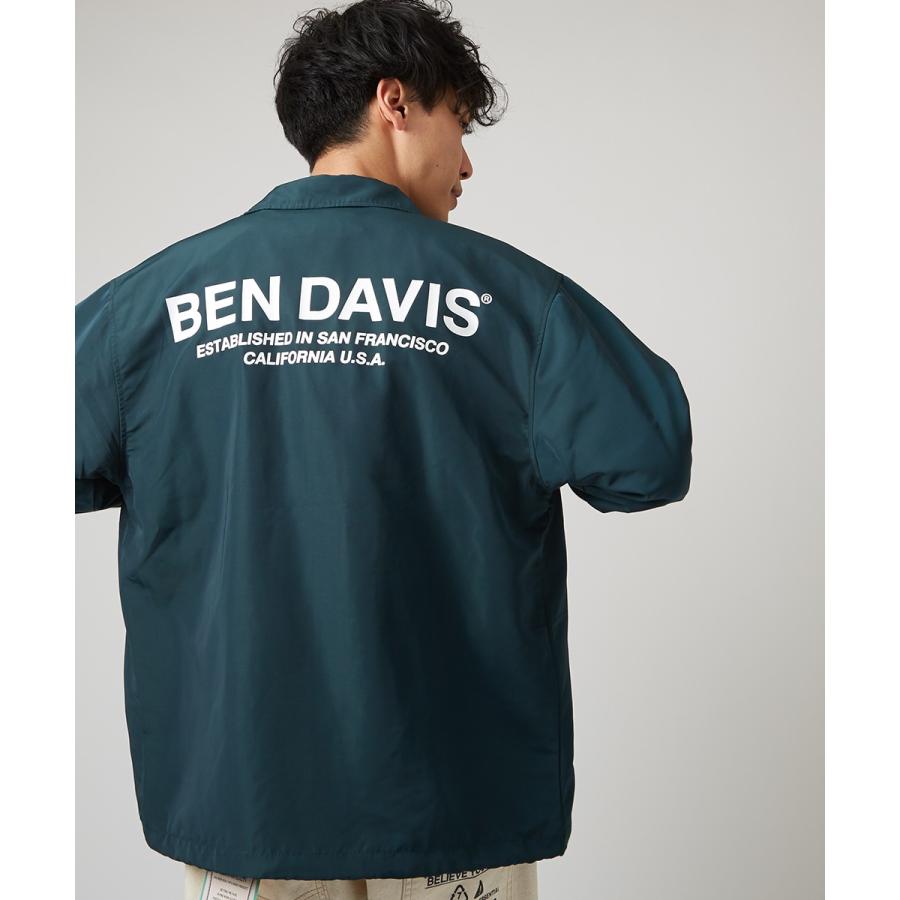 BEN DAVIS ベンデイビス コーチジャケット メンズ ナイロン ロゴ 黒 緑 グリーン ナイロンジャケット ブランド ベンデービス ストリートファッション アメカジ | BEN DAVIS | 02