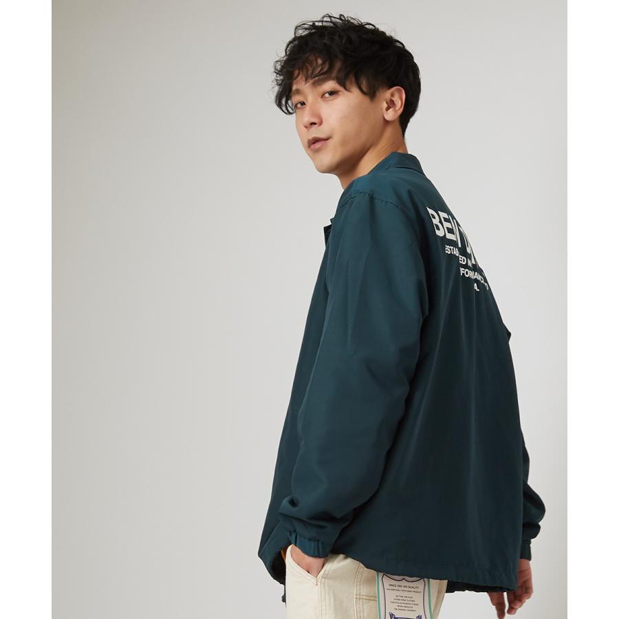 BEN DAVIS ベンデイビス コーチジャケット メンズ ナイロン ロゴ 黒 緑 グリーン ナイロンジャケット ブランド ベンデービス ストリートファッション アメカジ | BEN DAVIS | 03