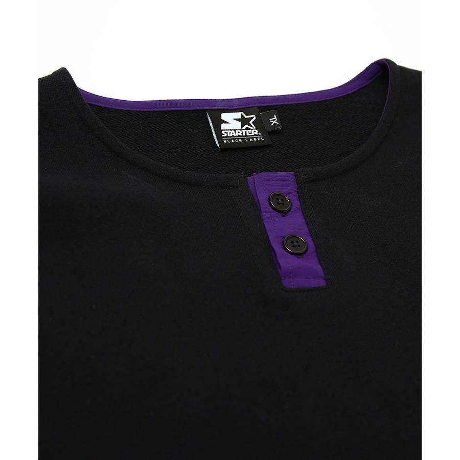STARTER BLACK LABEL スターターブラックレーベル トレーナー メンズ スウェットトレーナー 長袖 ヘンリーネック ロゴ 刺繍 ゆったり 大きいサイズ | improves | 15