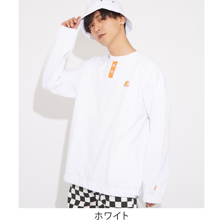 STARTER BLACK LABEL スターターブラックレーベル トレーナー メンズ スウェットトレーナー 長袖 ヘンリーネック ロゴ 刺繍 ゆったり 大きいサイズ | improves | 04