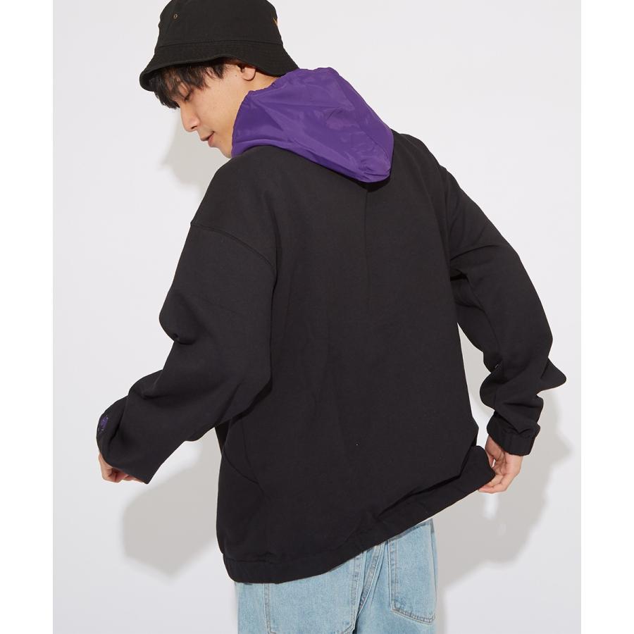 STARTER BLACK LABEL スターターブラックレーベル アノラックパーカー メンズ スウェットパーカー ハーフジップ 大きいサイズ プルオーバーパーカー | improves | 08