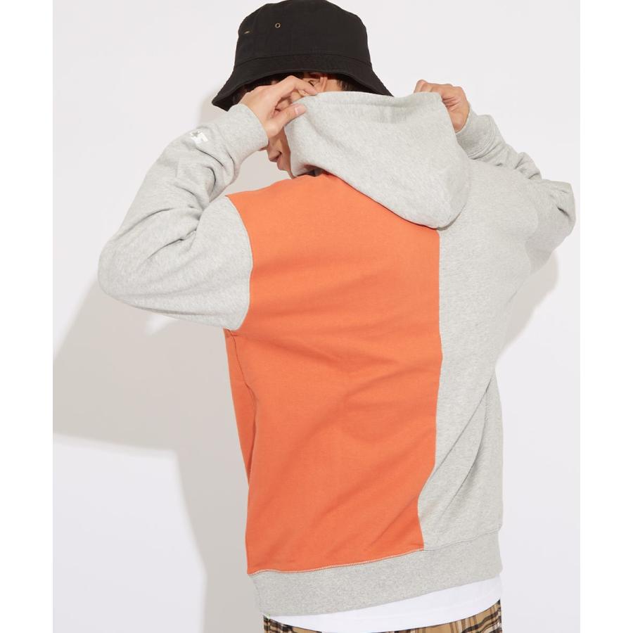 STARTER BLACK LABEL スターターブラックレーベル プルオーバーパーカー メンズ スウェットパーカー バイカラー 長袖 ロゴ 刺繍 ゆったり 大きいサイズ ブランド | improves | 09