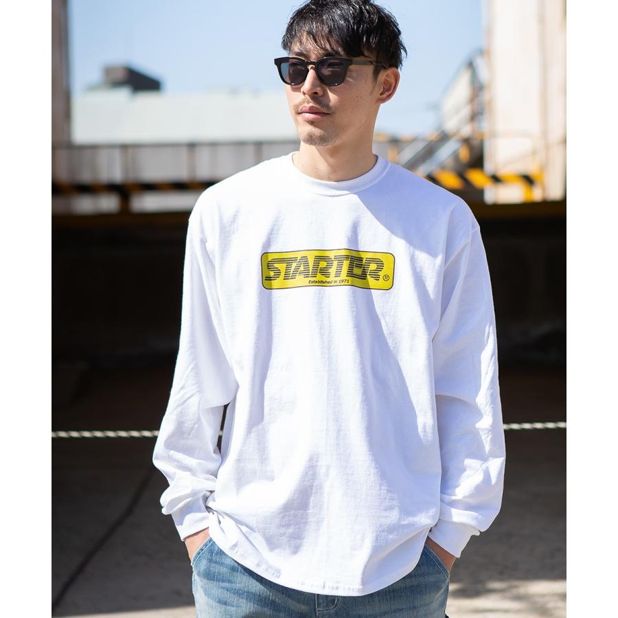 STARTER BLACK LABEL スターターブラックレーベル ロンT メンズ 長袖Tシャツ ロゴT クルーネック プリントTシャツ 大きいサイズ Tシャツ カットソー | improves | 02