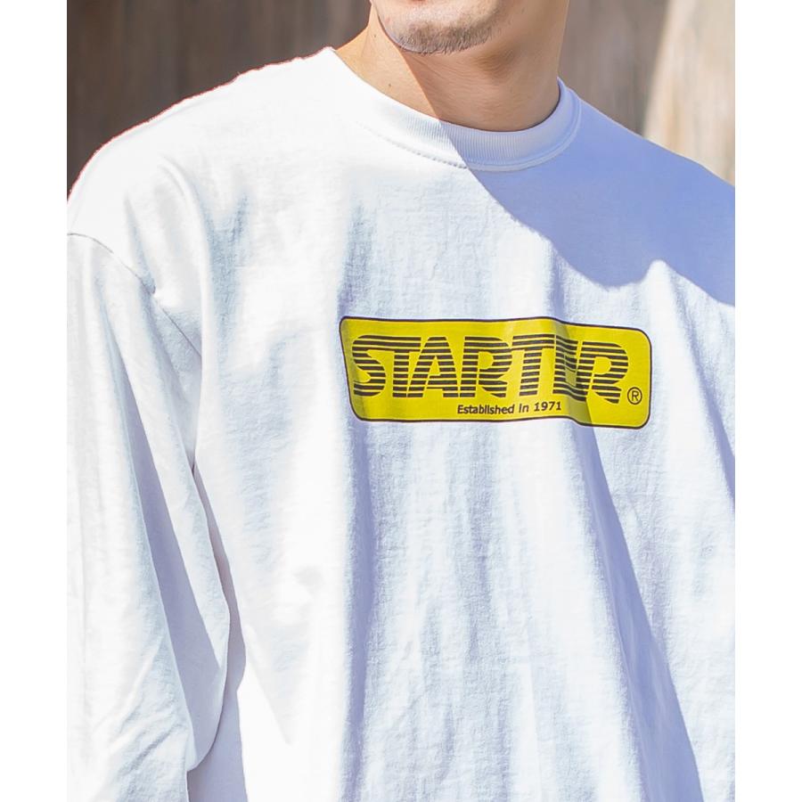 STARTER BLACK LABEL スターターブラックレーベル ロンT メンズ 長袖Tシャツ ロゴT クルーネック プリントTシャツ 大きいサイズ Tシャツ カットソー | improves | 03