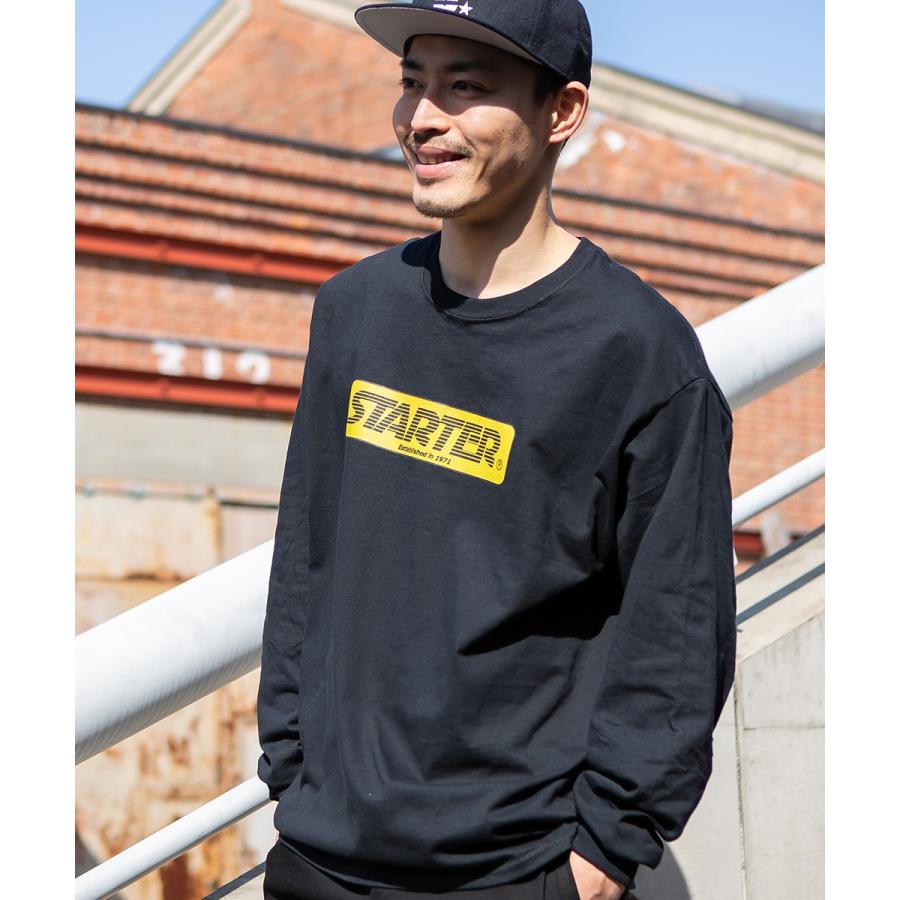 STARTER BLACK LABEL スターターブラックレーベル ロンT メンズ 長袖Tシャツ ロゴT クルーネック プリントTシャツ 大きいサイズ Tシャツ カットソー | improves | 04