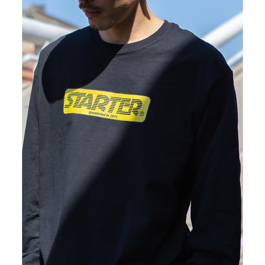 STARTER BLACK LABEL スターターブラックレーベル ロンT メンズ 長袖Tシャツ ロゴT クルーネック プリントTシャツ 大きいサイズ Tシャツ カットソー | improves | 05