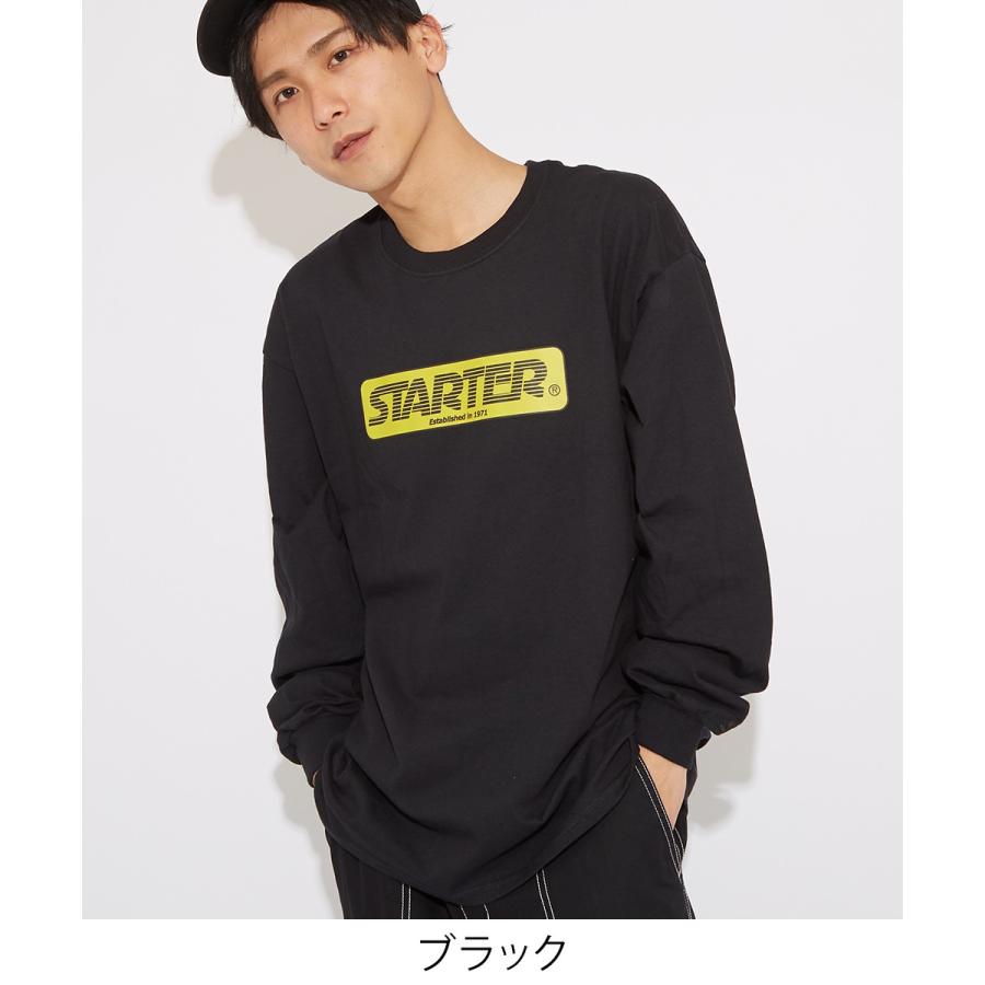 STARTER BLACK LABEL スターターブラックレーベル ロンT メンズ 長袖Tシャツ ロゴT クルーネック プリントTシャツ 大きいサイズ Tシャツ カットソー | improves | 07