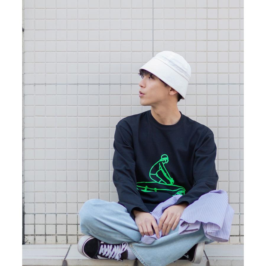 ロンt メンズ 長袖tシャツ クルーネック プリントtシャツ イラスト グラフィックtシャツ ロゴ 白 黒 カットソー サーフ Improves Improves インプローブス 通販 Yahoo ショッピング