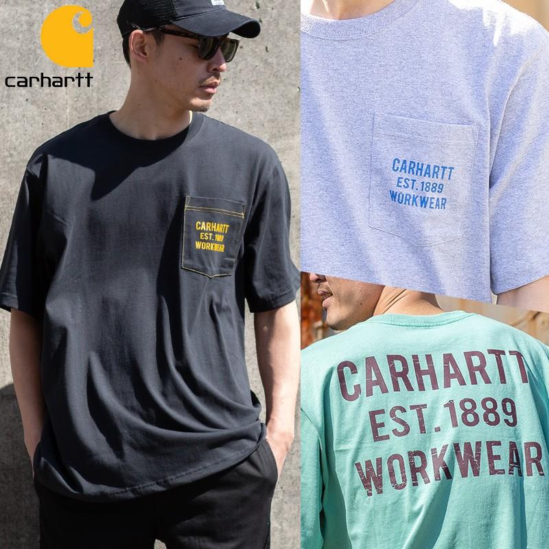 Carhartt カーハート 半袖tシャツ メンズ クルーネック ゆったり 大きいサイズ 胸ポケット ポケt ビッグプリントtシャツ ロゴt 黒 緑 ブランド Improves インプローブス 通販 Yahoo ショッピング