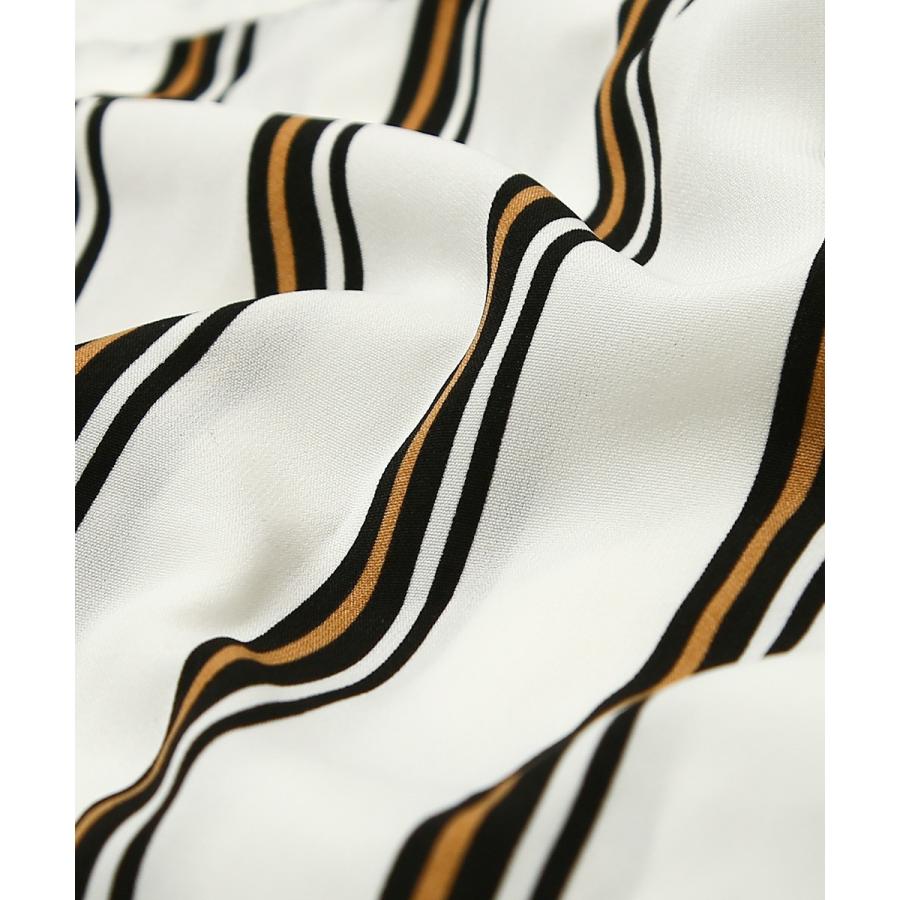 オーバーシャツ メンズ ストライプシャツ 長袖 オーバーサイズ ゆったり 大きいサイズ ビッグシャツ 長袖シャツ マルチストライプ柄 白 黒 青 improves | improves | 12