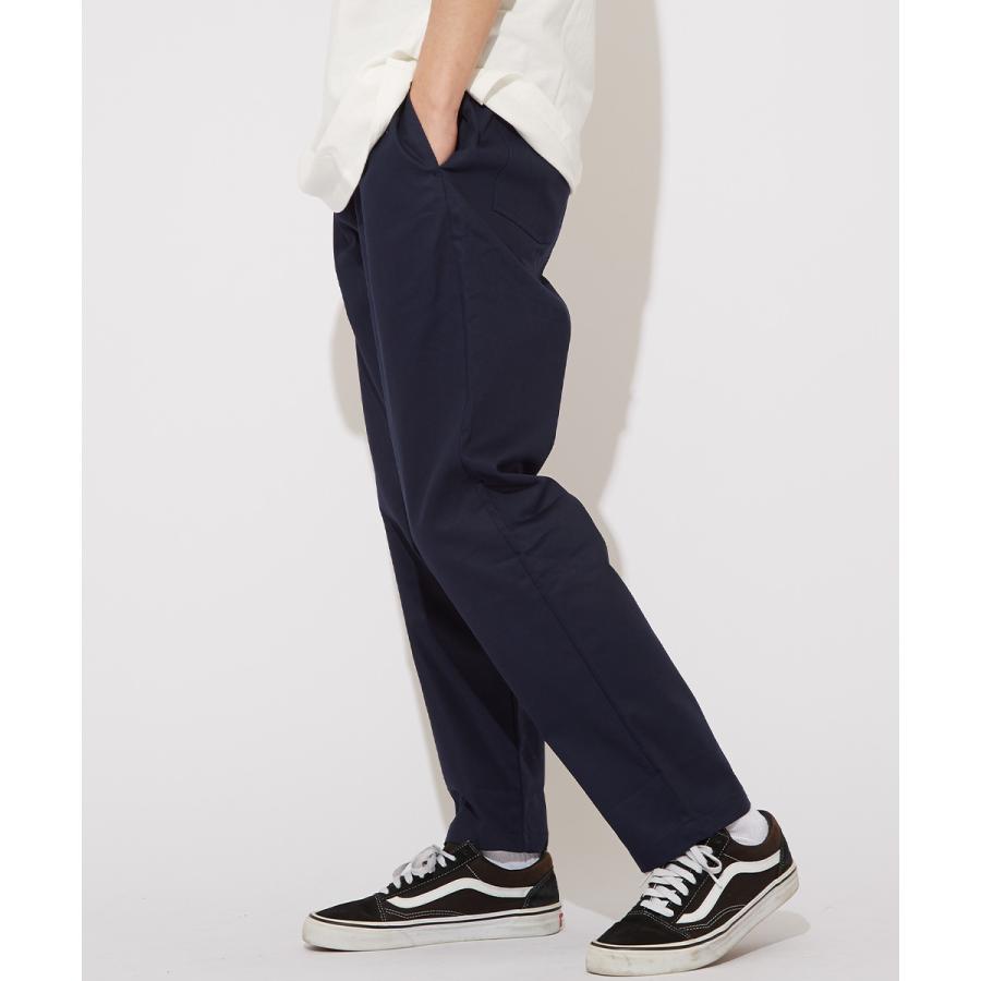 シェフパンツ メンズ イージーパンツ ウエストゴム ワイドパンツ ゆったり 大きいサイズ チノパンツ 黒 青 ストリートファッション improves | improves | 12