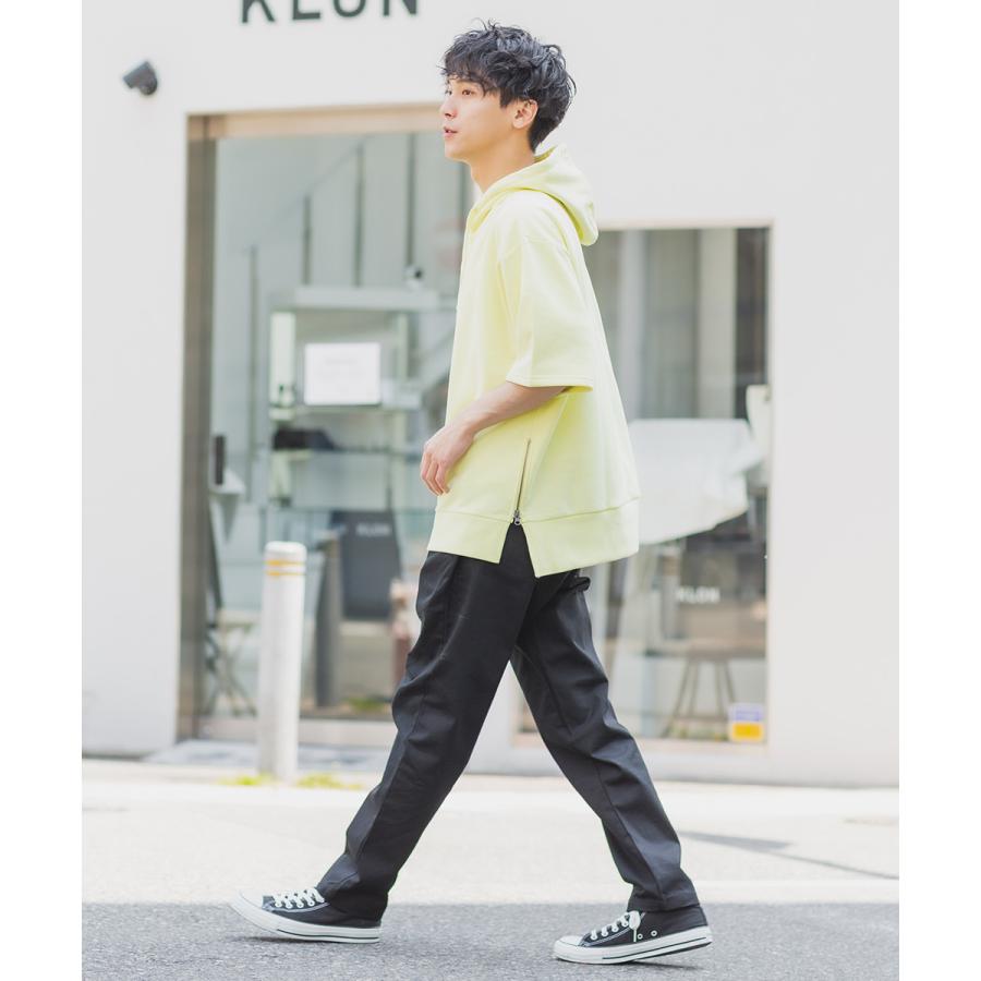 シェフパンツ メンズ イージーパンツ ウエストゴム ワイドパンツ ゆったり 大きいサイズ チノパンツ 黒 青 ストリートファッション improves | improves | 15