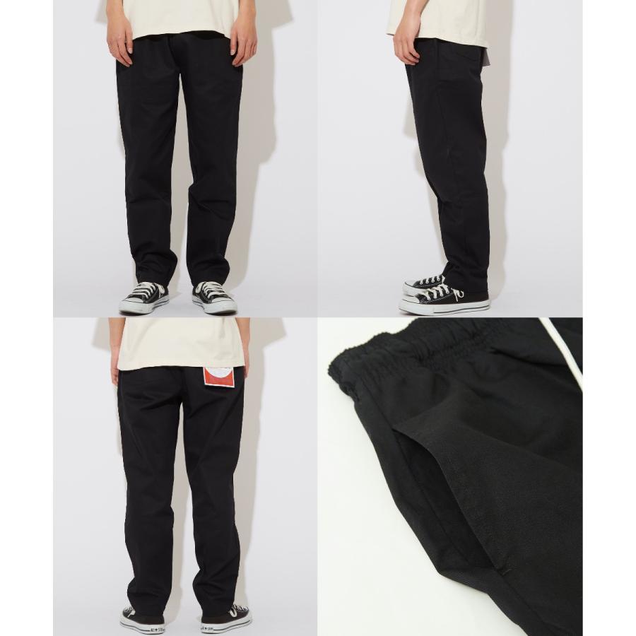 シェフパンツ メンズ イージーパンツ ウエストゴム ワイドパンツ ゆったり 大きいサイズ チノパンツ 黒 青 ストリートファッション improves | improves | 16
