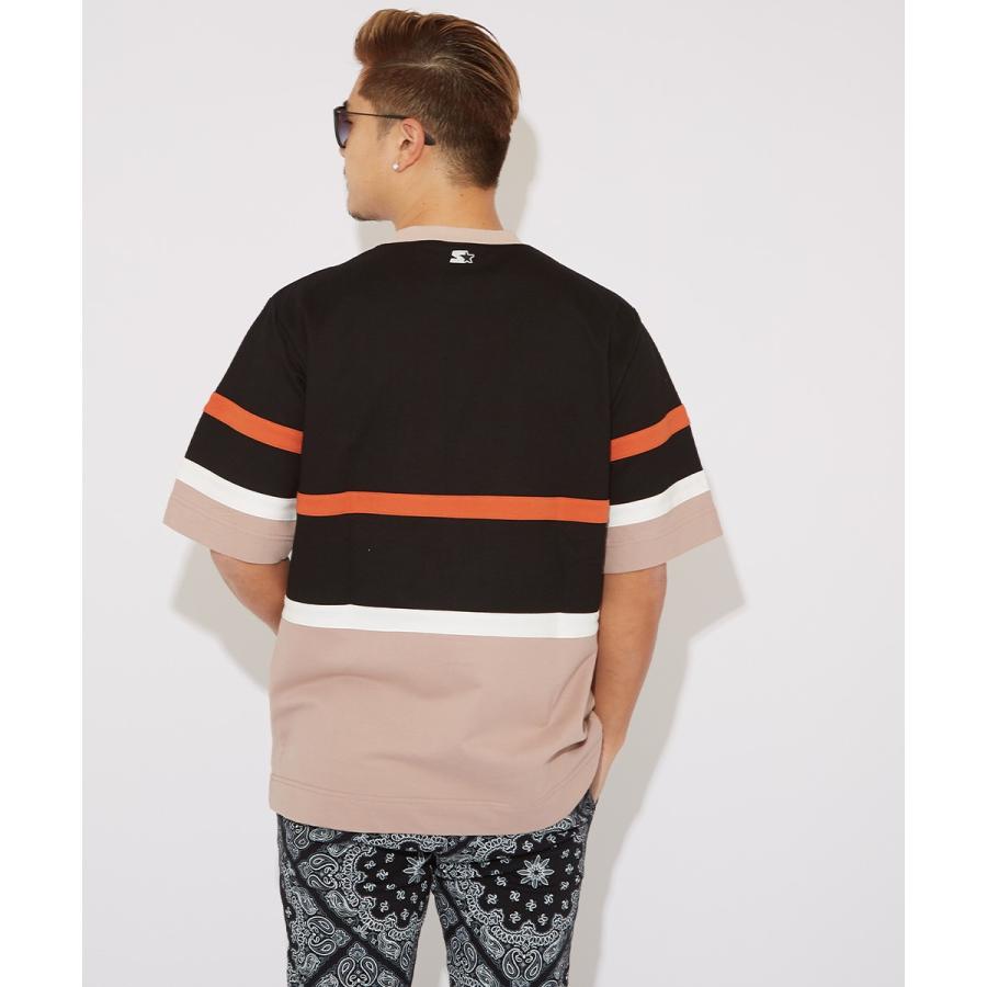 STARTER BLACK LABEL スターターブラックレーベル Tシャツ メンズ 半袖Tシャツ クルーネック スウェットシャツ ビッグシルエット ライン 大きいサイズ ブランド | improves | 07