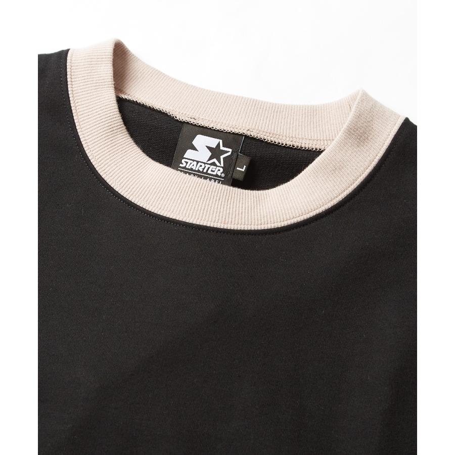 STARTER BLACK LABEL スターターブラックレーベル Tシャツ メンズ 半袖Tシャツ クルーネック スウェットシャツ ビッグシルエット ライン 大きいサイズ ブランド | improves | 08