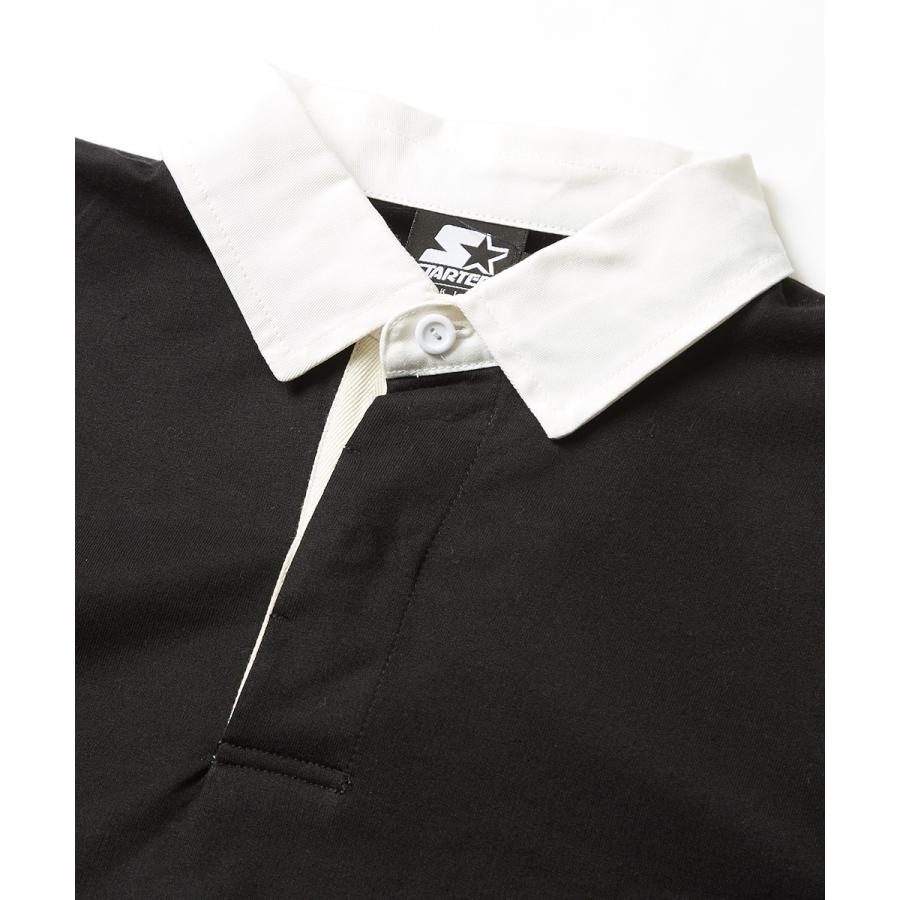 STARTER BLACK LABEL スターターブラックレーベル ポロシャツ メンズ 半袖 ビッグシルエット ラガーシャツ スウェットシャツ ロゴ ライン 大きいサイズ ブランド | improves | 07