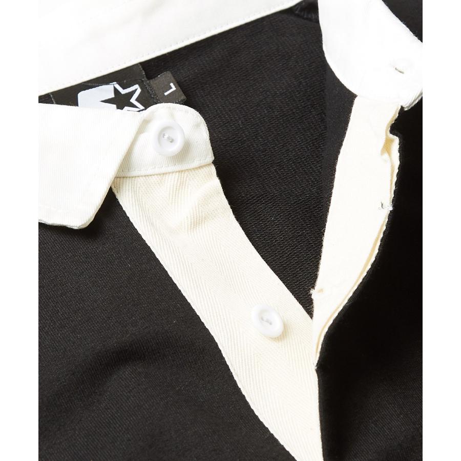 STARTER BLACK LABEL スターターブラックレーベル ポロシャツ メンズ 半袖 ビッグシルエット ラガーシャツ スウェットシャツ ロゴ ライン 大きいサイズ ブランド | improves | 08