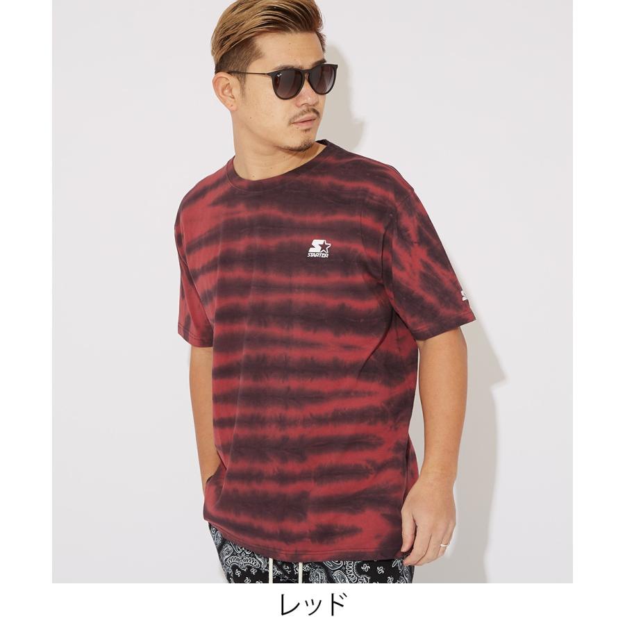 STARTER BLACK LABEL スターターブラックレーベル Tシャツ メンズ 半袖Tシャツ クルーネック タイダイ柄 ロゴ プリントTシャツ ゆったり 大きいサイズ ブランド | improves | 03